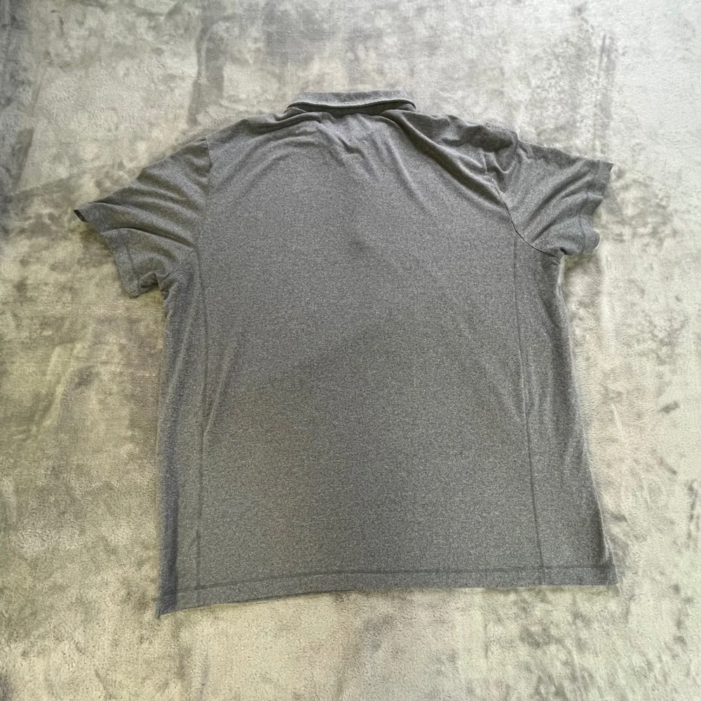 UNTUCKit Polo Shirt Mens XXL Gray Short Sleeve Stretch Performance‎ Heathered